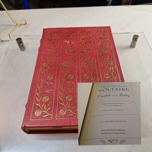 Voltaire Candide and Zadig, Franklin Library 1977, Limited Edition, Full Leather